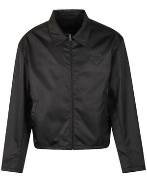 Prada Full-Zip Jacke Aus Re-Nylon - Schwarz