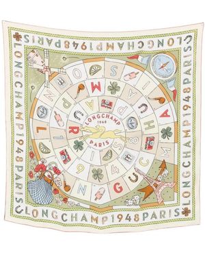 Longchamp Scarf Paris 50684Gso M70 - Metallic