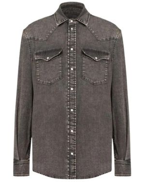 Dondup Denim Shirts - Grey