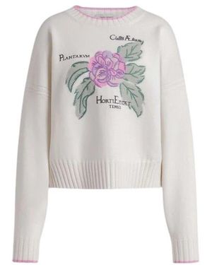 Alberta Ferretti Round-Neck Knitwear - Blanco