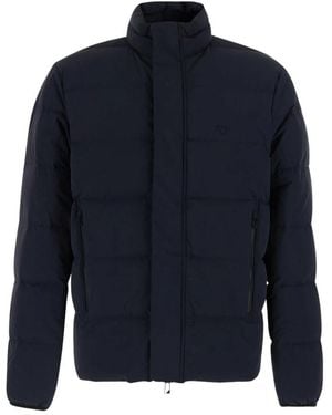 Emporio Armani Gewatteerde Kraag Donsjack - Blauw