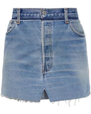 Vetements Denim Skirts - Azul