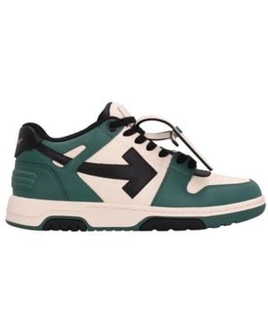 Off-White c/o Virgil Abloh Schoenen ,Veelkleurig ,Leer Out Of Office Sneakers - Groen