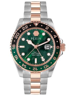 Philipp Plein Orologio gmt-i challenger verde/argento/oro