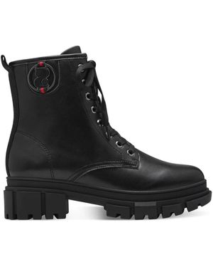 S.oliver Lace-Up Boots - Negro