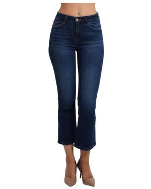 GAUDI Flare Cropped Jeans - Blauw