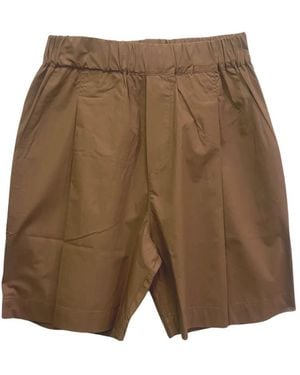 A PAPER KID Casual Shorts - Marrone