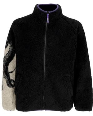 Octopus Faux Fur & Shearling Jackets - Black