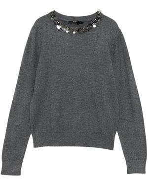 Seventy Truien & Vesten ,Grijs ,Round-Neck Truien