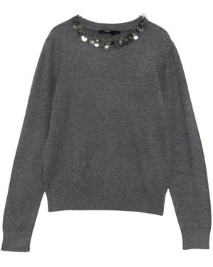 Seventy Truien & Vesten ,Grijs ,Round-Neck Truien