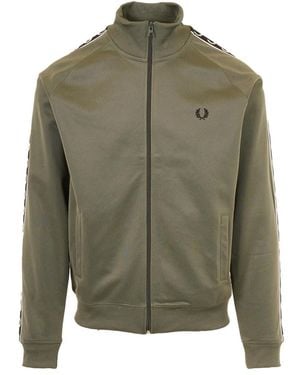 Fred Perry Taped Track Jacket - Grün