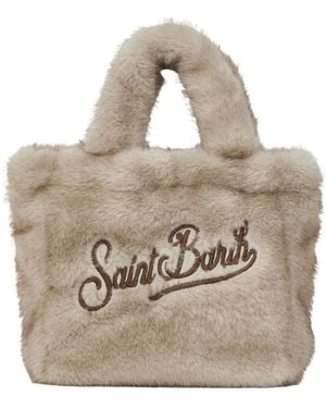 MC2 Saint Barth Tassen ,Leer Zachte Handtas - Metallic