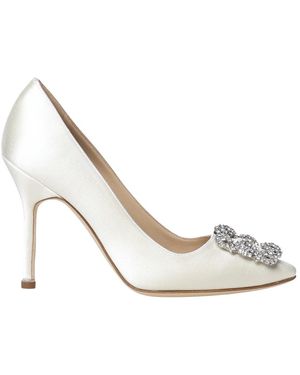 Manolo Blahnik Schoenen ,Leer Pumps - Wit