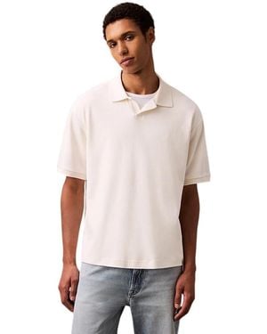 Calvin Klein Polo Shirts - White