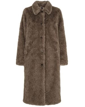Notyz Faux Fur & Shearling Jackets - Brown