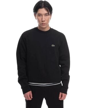 Lacoste Katoenen Herensweatshirt - Zwart