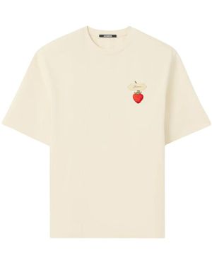 Jacquemus Aardbei T-Shirt - Naturel