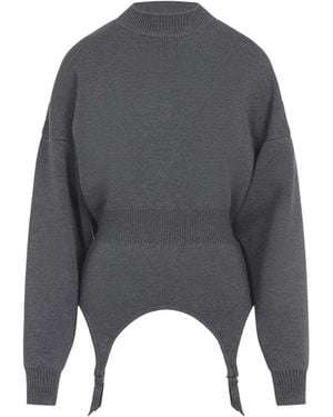 Jean Paul Gaultier Round-Neck Knitwear - Grigio