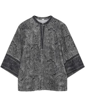 GUSTAV Overhemden ,Zwart ,Blouses - Grijs