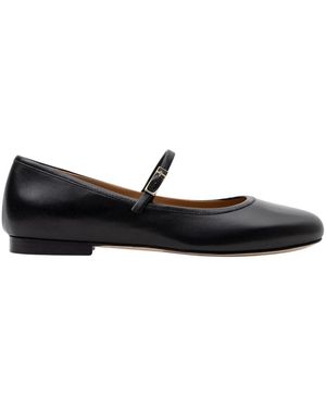 Parallèle Schoenen ,Zwart ,Leer Dakota Ballerina's