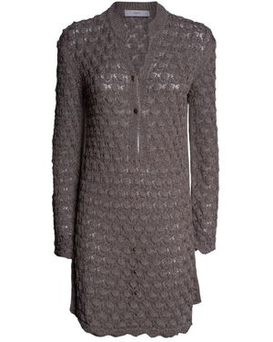 Akep Truien & Vesten ,Openwork Mini Dress - Bruin