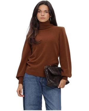 My Essential Wardrobe Mwjola Rollneck Pullover - Bruin