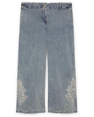 FIORELLA RUBINO Cropped Jeans - Blu