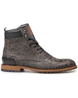 van Bommel Lace-Up Boots - Marrón