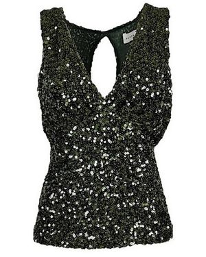 P.A.R.O.S.H. Sleeveless Tops - Black