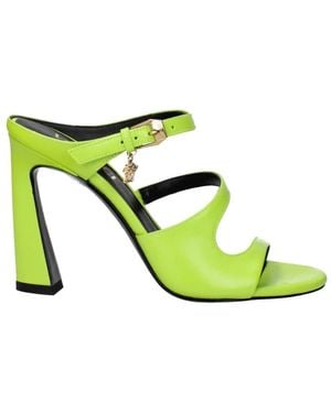 Versace Heeled Mules - Green