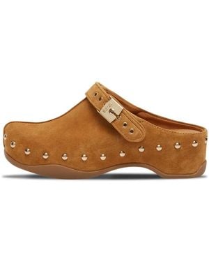 Scholl Schoenen ,Bruin ,Suède Pescura Phoebe