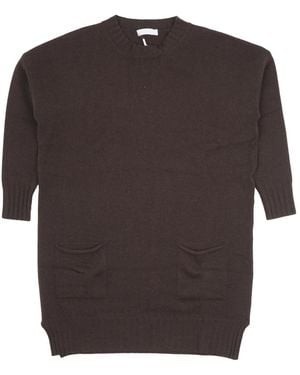 Biancalancia Round-Neck Knitwear - Brown