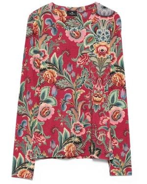 Etro Bunte Pullover Für Frauen - Rot