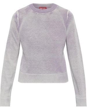 DIESEL Round-Neck Knitwear - Gris