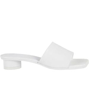 MM6 by Maison Martin Margiela Heeled Mules - White