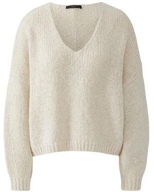 Ouí Angel V-Ausschnitt Strickware - Weiß