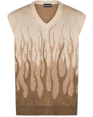 Vision Of Super Sleeveless Knitwear - Natural