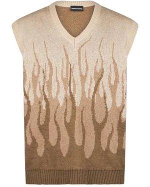 Vision Of Super Sleeveless Knitwear - Natural