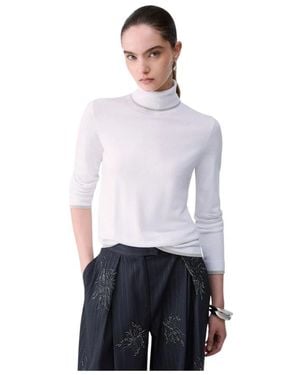 Liu Jo Dolcevita Met Lurex Biezen - Wit
