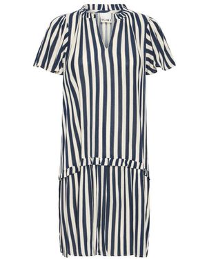 Ichi Midi Dresses - Black