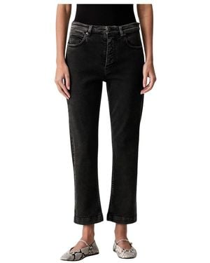Pinko Jeans ,Zwart ,Katoen Slim-Fit Jeans