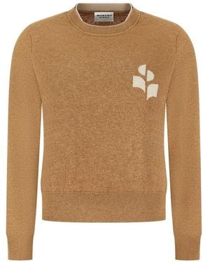 Isabel Marant Lanta Logo-Detail Pullover - Braun