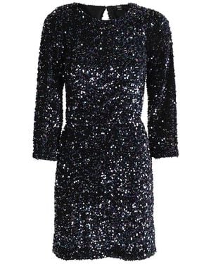 Seventy Kleedjes ,Zwart ,Sprankelende Jersey Top