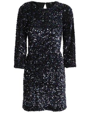 Seventy Kleedjes ,Zwart ,Sprankelende Jersey Top