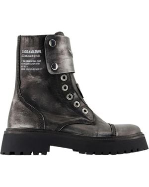 Zadig & Voltaire Lace-Up Boots - Zwart