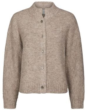 Neo Noir Truien & Vesten ,Leer Cardigans - Bruin