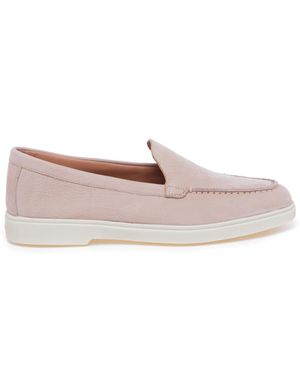 Santoni Mokassin Aus Nubukleder - Pink
