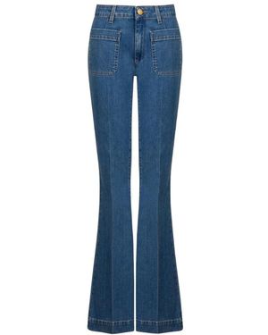 The Seafarer Delphine Flared Jeans - Blauw