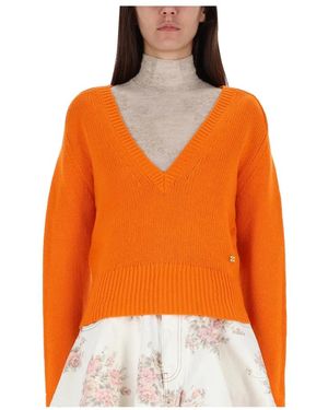 Ganni Cashmere Knitwear - Orange