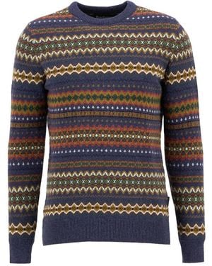 Barbour Mkn1027 Ny72 Gebreide Trui Met Ronde Hals - Grijs